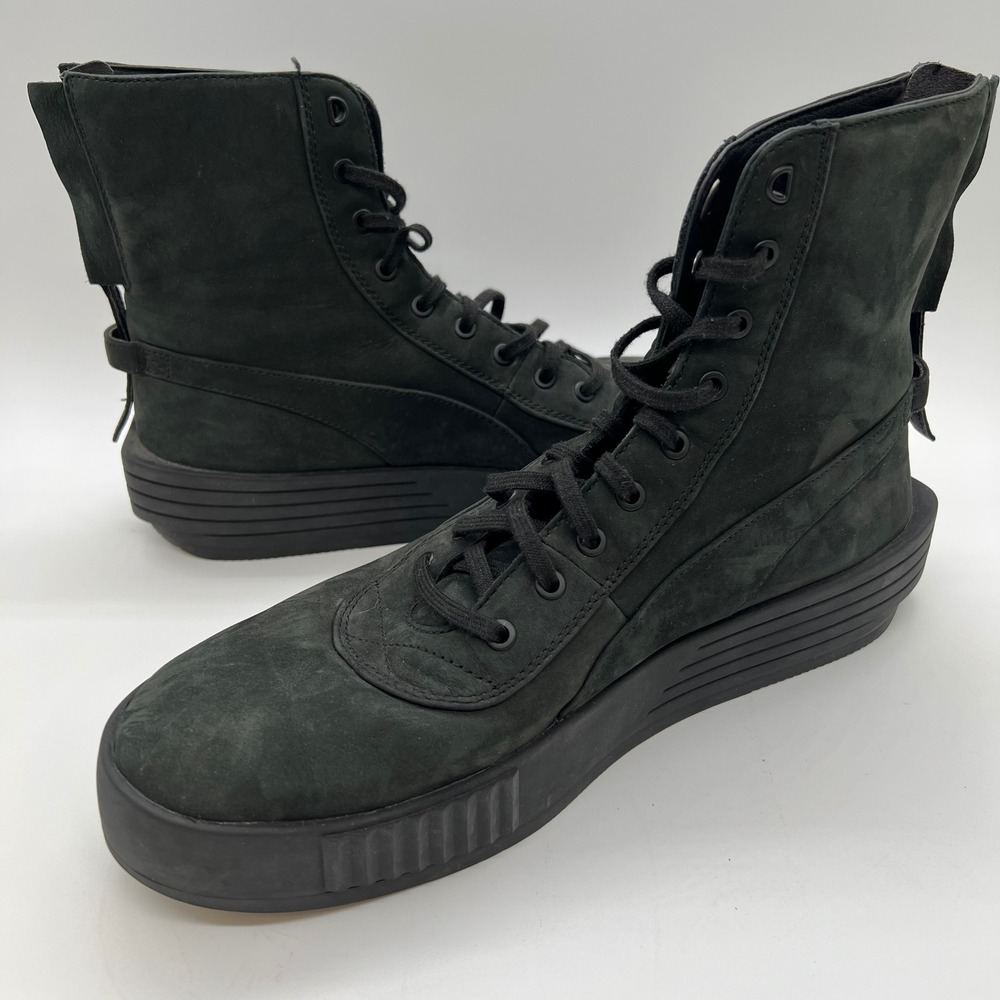 Puma x XO Parallel Triple Black The Weeknd Nubuck Boots 365039 02 Mens 9.5